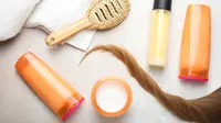 Ilustrasi produk perawatan rambut rontok. (c) Shutterstock/Studio KIWI