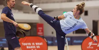 Jade Jones adalah atlet taekwondo yang telah mengikuti Olimpiade sebanyak 2 kali setelah memenangkan emas di London dan Rio. Di Olimpiade Tokyo 2020, ia mencoba membuat sejarah dengan medali emas ketiga yang belum pernah dilakukan atlet Taekwondo sebelumnya. Foto: Instagram Jade Jones.