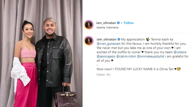 Pertemuan Olivia Tan dan Ivan Gunawan