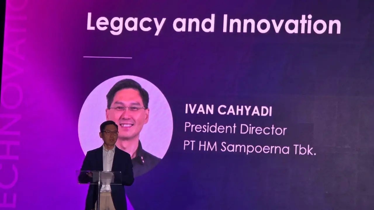 Direktur Utama HM Sampoerna, Ivan Cahyadi, dalam acara Technovation di Jakarta, Rabu (2/6/2025). Foto: Nurmayanti