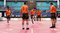 Tim Malaysia meraih medali emas sepak takraw chinlone nomor linking pada SEA Games 2017. (dok. kualalumpur 2017)