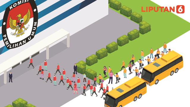 Banner Infografis Ramai-Ramai Daftar Bakal Caleg Pemilu 2024 ke KPU. (Liputan6.com/Abdillah)