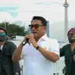 Kepala Staf Presiden Dr. Moeldoko saat pengambilan gambar video lagu Ra Mudik Ra Popo (Foto: Istimewa)