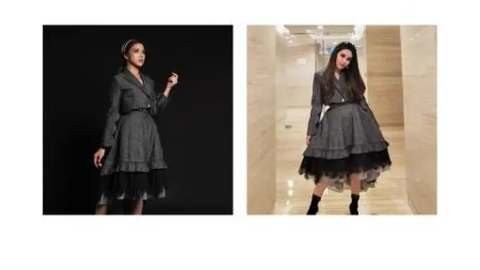 Adu Outfit Gaun Kembar Ala Ayu Ting-Ting dan Tiara Andini, Siapa yang Paling Kece?