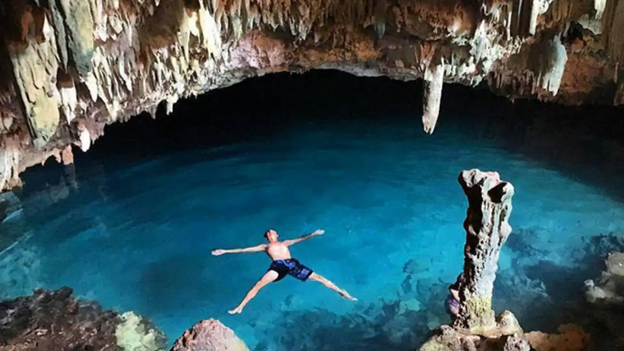 Birunya Mata Air Goa Rangko, Bak Oase di tengah Gurun