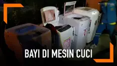 Seorang bayi ditemukan dalam kondisi hidup di dalam mesin cuci. Seorang pemilik laundry menemukan bayi tersebut usai mendengarkan suara tangisannya.