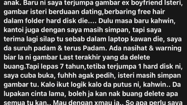 Viral Pria Curhat Sedih Pergoki Istri Simpan Foto Mantan Kekasih Usai 7 Tahun Menikah
