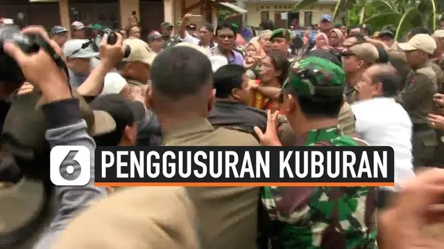 Penggusuran TPU Wareng Karawaci Tangerang berlangsung ricuh, warga bentrok dengan Satpol PP Kota Tangerang. Pemkot Tangerang ingin menggunkan lahan bekas TPU untuk pelebaran jalan.