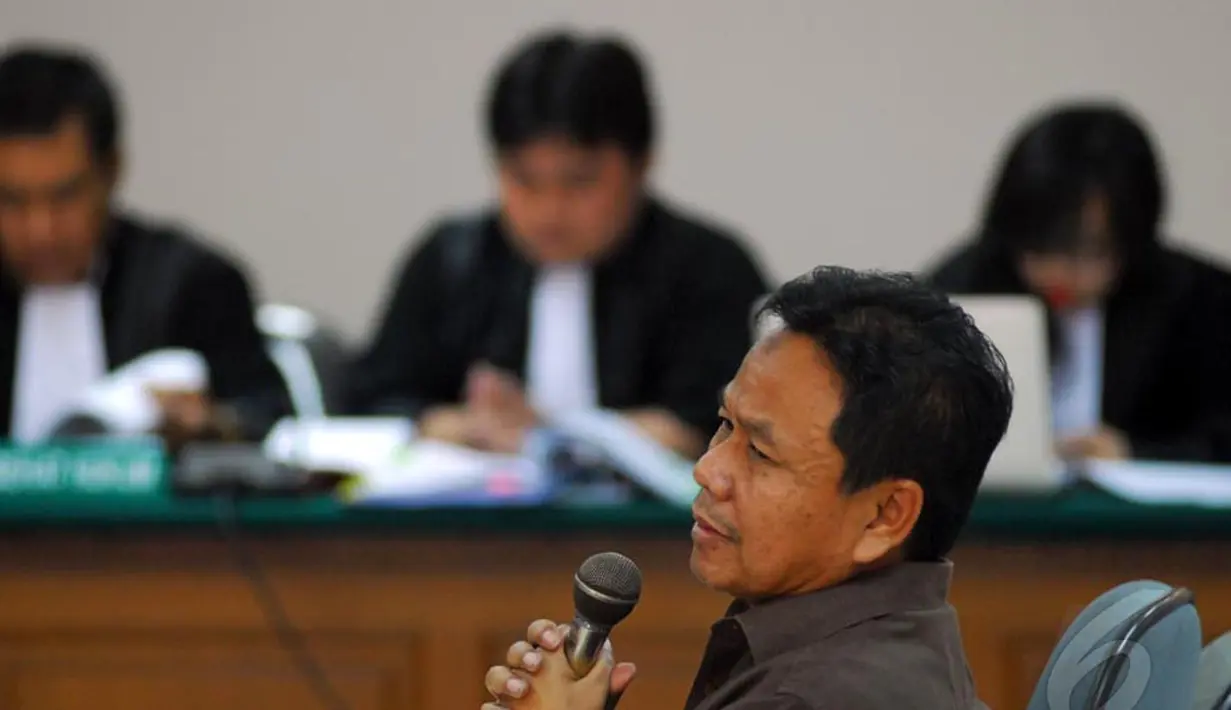 Pada pertemuan tersebut, terang Wafid, Andi memberikan sejumlah arahan mengenai proyek Hambalang. Terlebih mengenai sertifikat tanah di Hambalang, Jakarta, Senin (5/5/2014) (Liputan6.com/Miftahul Hayat).