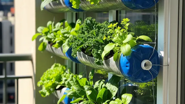 Model Kebun Mini di Balkon dengan Galon Bekas