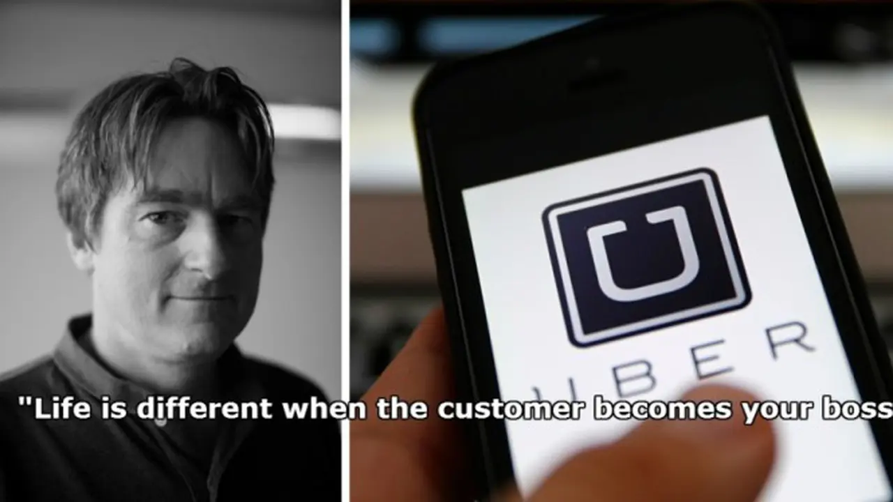 Setelah menjual perusahaan rintisannya senilai Rp 27 Triliun, Paul English memilih menjadi supir taxi uber. Foto : nextshark 
