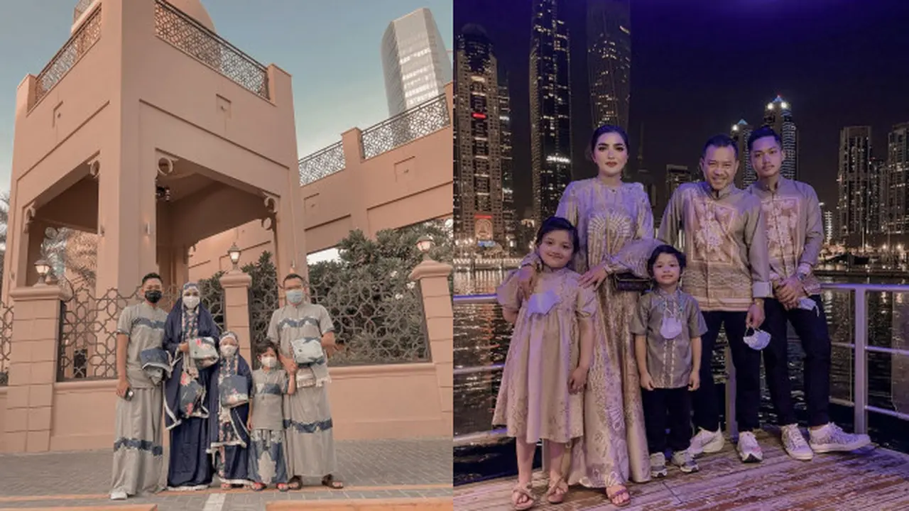 Momen Lebaran Keluarga Anang Hermansyah di Dubai, Penuh Kehangatan