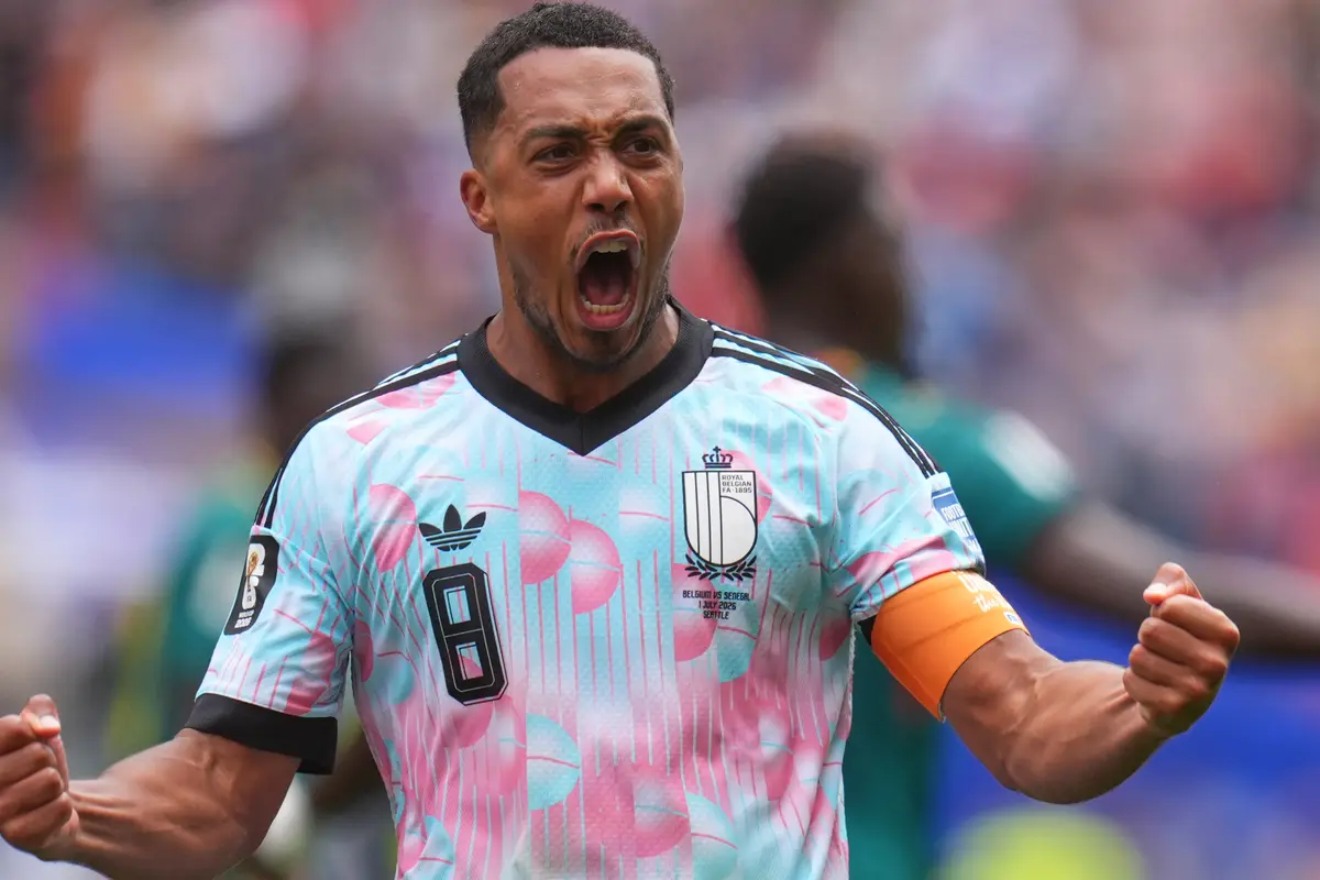 Pemain Belgia Youri Tielemans