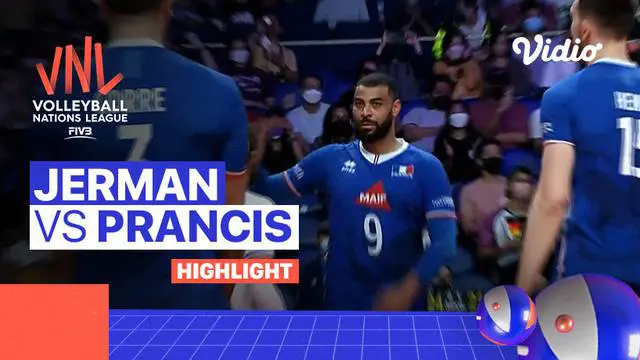 VIDEO: Highlights Volleyball Nations League Putra 2022, Prancis Kalahkan Jerman Lewat Empat Set