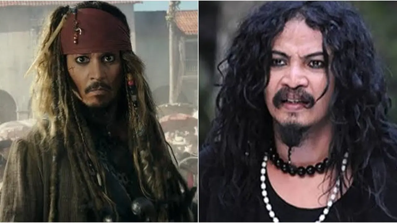 7 Cocoklogi Seleb Indonesia Mirip Pemain Pirates of the Caribbean Ini Kocak