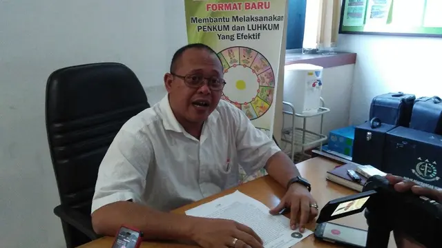 Kepala Seksi Penerangan Hukum Kejati Sulsel, Salahuddin tegaskan kasus dugaan korupsi pengadaan alkes Kabupaten Pangkep sudah dihentikan (SP3) (Liputan6.com/ Eka Hakim)