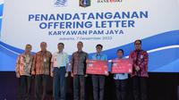 Penandatanganan Offering Letter Karyawan PAM Jaya. (Dok. Liputan6.com/Winda Nelfira)