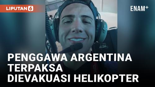 VIDEO: Perayaan Juara Piala Dunia Kelewat Ramai, Timnas Argentina Dievakuasi Helikopter