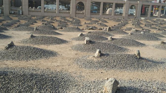 Pemakaman Baqi yang letaknya bersebelahan dengan Masjid Nabawi. (Liputan6.com/Wawan Isab Rubiyanto)