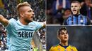 Berikut ini top scorer Serie A Italia 2017/2018 hingga pekan ke-11, Striker Lazio, Ciro Immobile berada di Puncak. (Kolase foto-foto dari AFP dan AP).