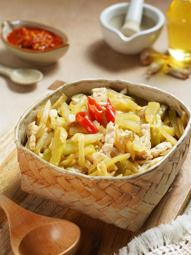 tumis labu sian tempe