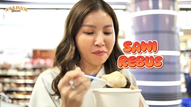 Momen Sarwendah Coba Makanan Enak dan Unik di Bandara Thailand. (YouTube/sarwendah official)
