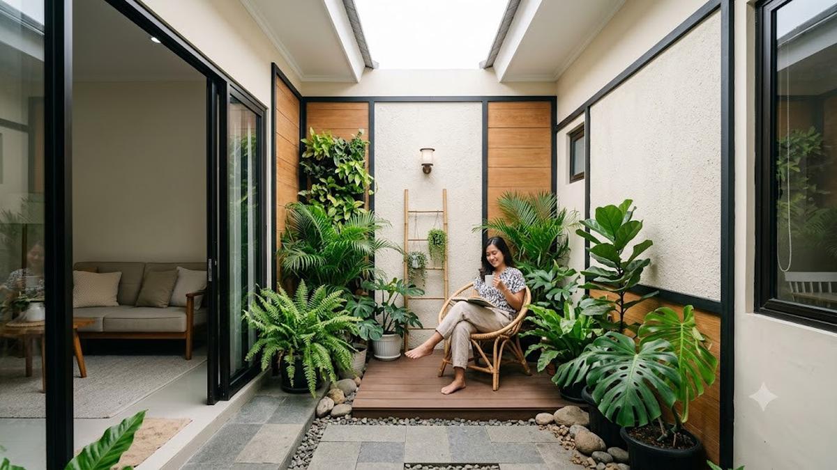 7 Inspirasi Pocket Courtyard yang Cocok untuk Rumah Tipe 36, Bikin Hunian Lebih Sejuk