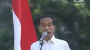 Capres nomor urut 01, Joko Widodo memberikan pidato saat menghadiri Deklarasi Alumni UI untuk Jokowi-Amin di Plaza Tenggara GBK Jakarta, Sabtu (12/1). Deklarasi dihadiri perwakilan berbagai kampus di Indonesia. (Liputan6.com/Helmi Fithriansyah)