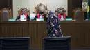 Kurnia Alexander Muskitta saat menjalani sidang pembacaan dakwaan di Pengadilan Tipikor, Jakarta, Rabu (14/8/2019). Kurnia Alexander Muskitta didakwa menjadi perantara suap mantan Direktur Produksi dan Teknologi Krakatau Steel, Wisnu Kuncoro. (Liputan6.com/Helmi Fithriansyah)