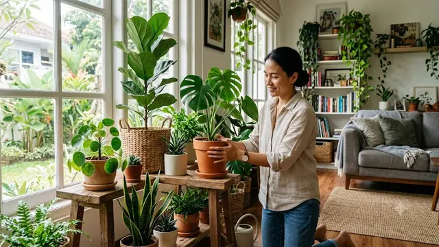 Kesalahan Menaruh Tanaman Indoor di Dalam Rumah/AI Generated
