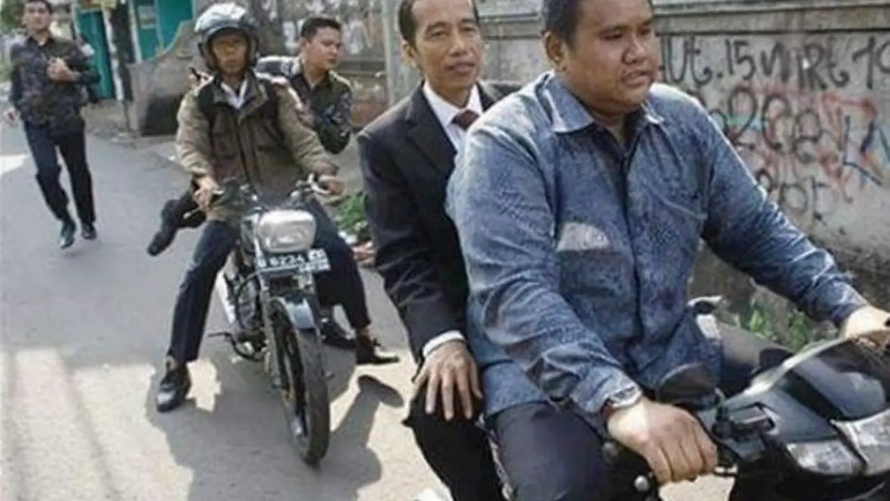 Mobil Mogok, Presiden Jokowi Langsung Ngacir ke Pangkalan Ojek