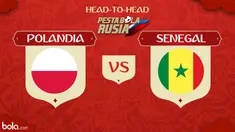 Berikut head to head kekuatan sebelum pertandingan antara Polandia vs Senegal di Piala Dunia 2018.