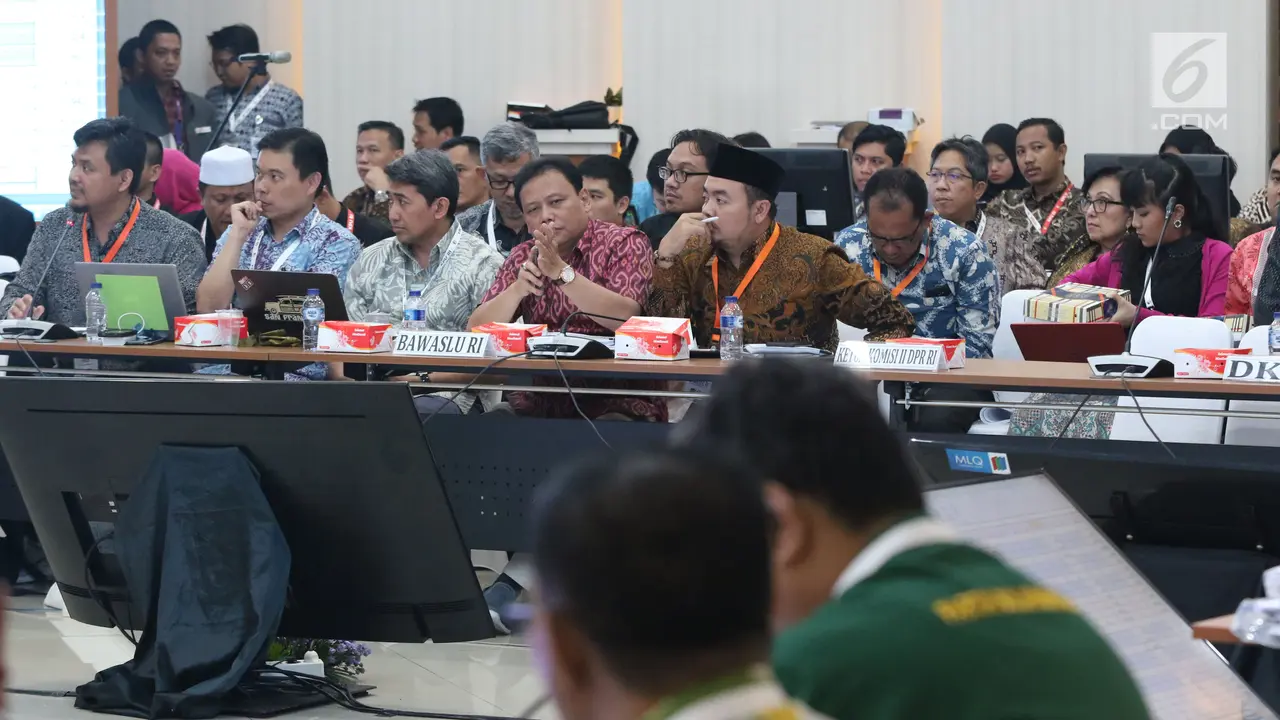 KPU Gelar Rapat Rekapitulasi Hasil Penghitungan Suara Pemilu 2019