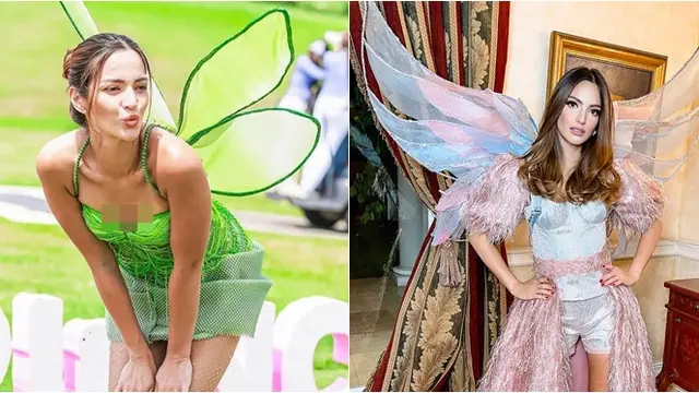 6 Potret Artis Pakai Busana Peri Bersayap, Luna Maya dan Fuji Bak Tinker Bell