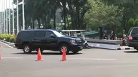 Mobil Paman Sam milik Kedubes AS di acara pelantikan Jokowi curi perhatian.