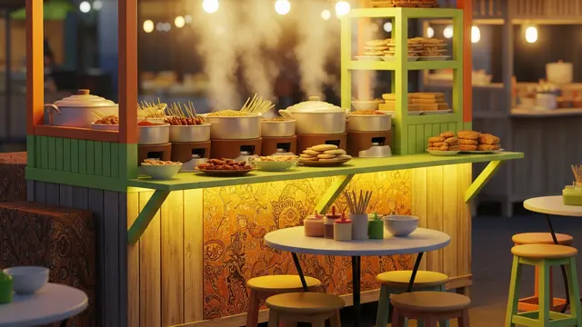 Desain Warung Makanan Kaki Lima
