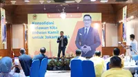 Mantan Gubernur Jawa Barat Ridwan Kamil menghadiri acara konsolidasi&nbsp;Relawan Kita (RK) yang mendukungnya maju&nbsp;di Pemilihan Kepala Derah atau Pilkada Jakarta pada November 2024 mendatang. (Ist)