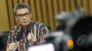 Para Pimpinan KPK menjamin Abraham Samad tidak akan melarikan diri kepada Kapolri Jakarta, Rabu (29/4/ 2015). Pimpinan KPK menilai Abraham Samad bersikap kooperatif kepada penyidik (Liputan6.com/Helmi Afandi)