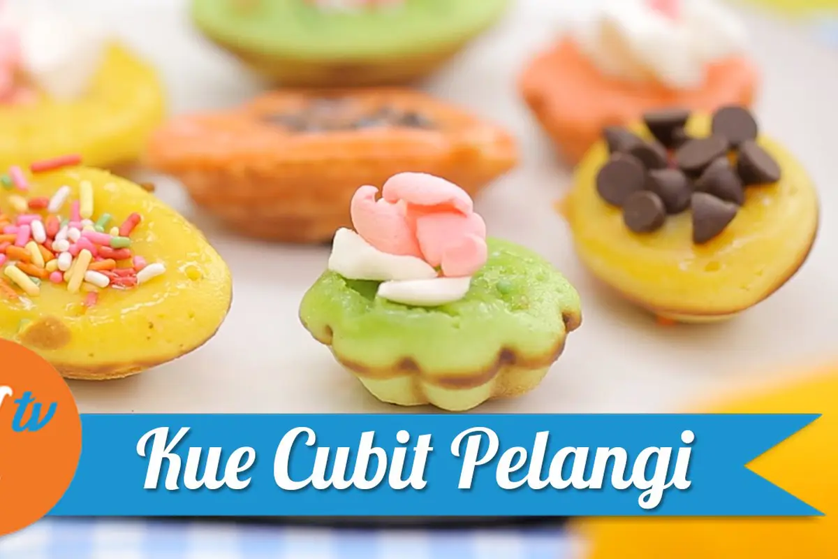 Kue Cubit Pelangi