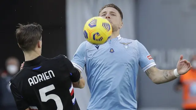 FOTO: Kalahkan Sampdoria, Lazio Geser Posisi Juventus di Klasemen Seri A - Ciro Immobile