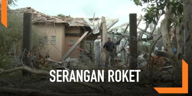 VIDEO: Serangan Roket Gaza Hantam Rumah Warga Israel