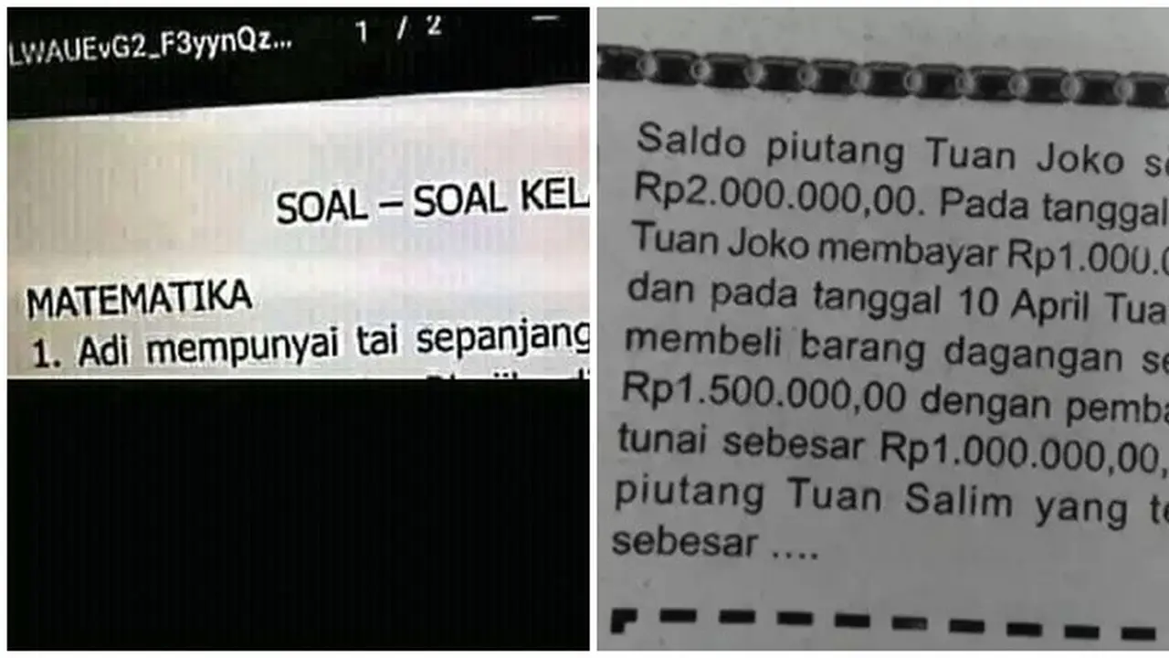 6 Kesalahan di Soal Matematika Ini Bikin Murid Bingung, Enggak Nyambung