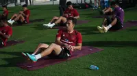 Winger Timnas Indonesia, Egy Maulana Vikri menjalani latihan di Basra, Irak jelang laga putaran kedua Kualifikasi Piala Dunia U-17 2023. (Dok. PSSI)