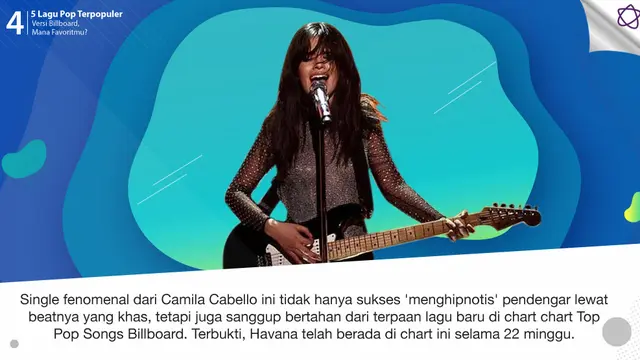 [Bintang] 5 Lagu Pop Terpopuler Versi Billboard, Mana Favoritmu?