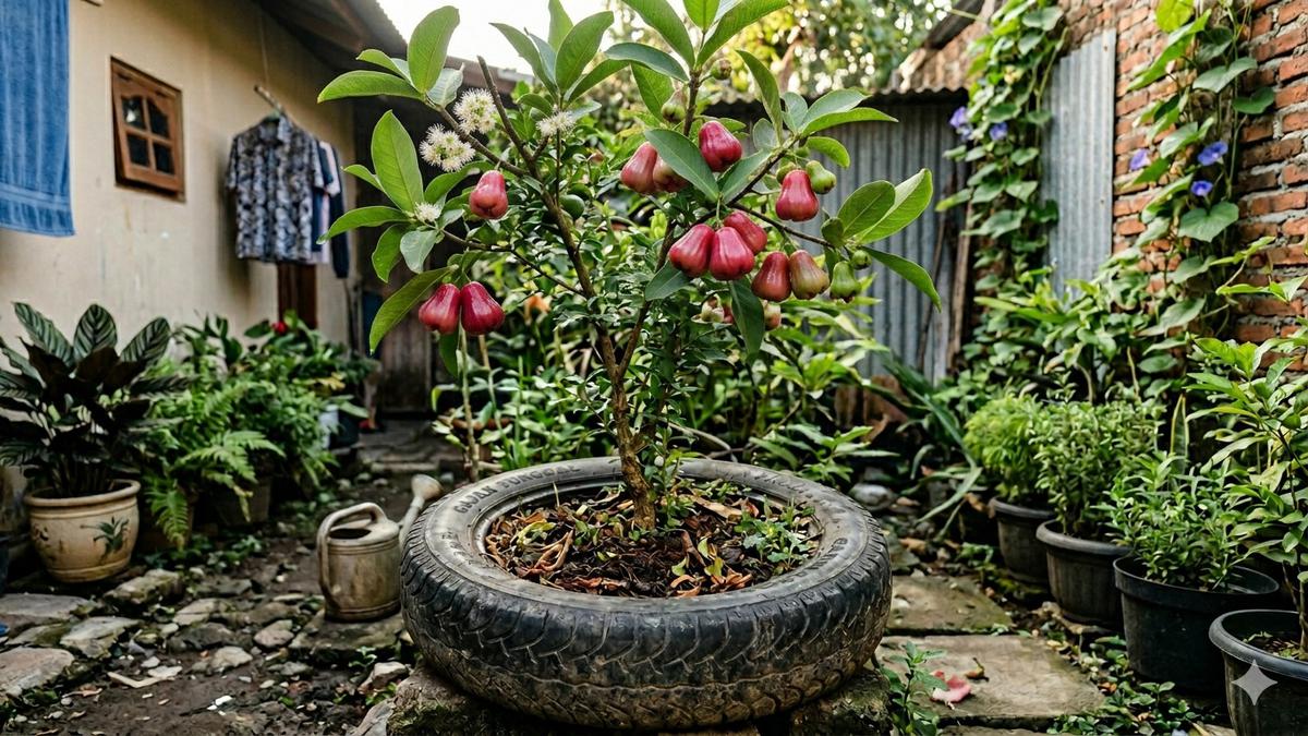 8 Jenis Pohon Buah yang Cocok Ditanam di Ban Bekas Motor untuk Lahan Sempit, Panen Melimpah