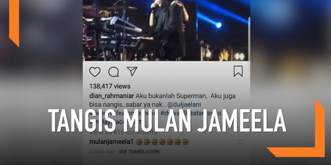 VIDEO: Mulan Jameela Menangis Lihat Dul di Konser Dewa 19