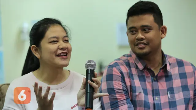 [Bintang] Kahiyang Ayu dan Bobby Nasution Prescon
