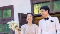 Nong Poy di acara resepsi pernikahannya. (Instagram/niyadarweddinganswer)