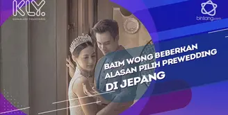 Alasan Baim Wong memilih jepang sebagai tempat prewedding.