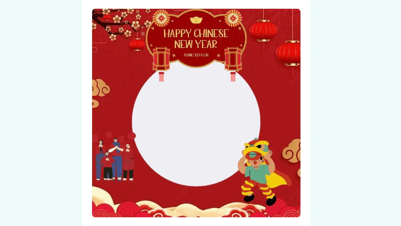 Twibbon Tahun Baru Imlek 2023 atau Tahun Baru China yang pada kali ini menjadi tahunnya Kelinci Air atau Year of the Water Rabbit.